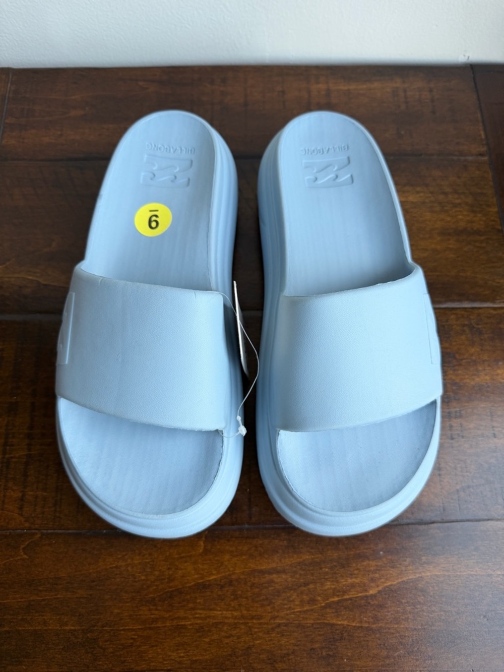 Billabong Cloud Cushion Slides Blue Platform Sandals Women’s Size 9